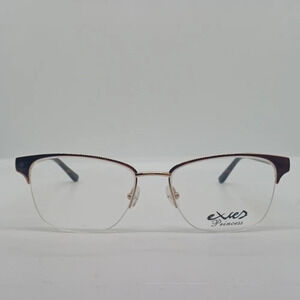 NWT WOMEN'S EXCES PRINCESS EYEGLASS FRAMES 158 ROSE GOLD